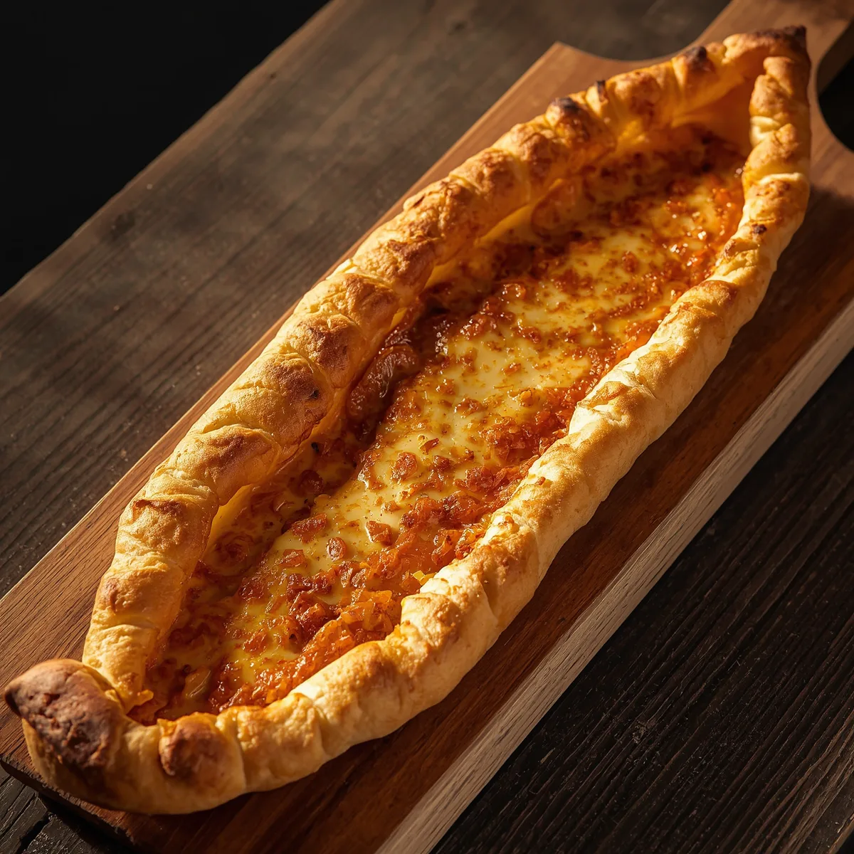 Peynirli (three-cheese) Pide