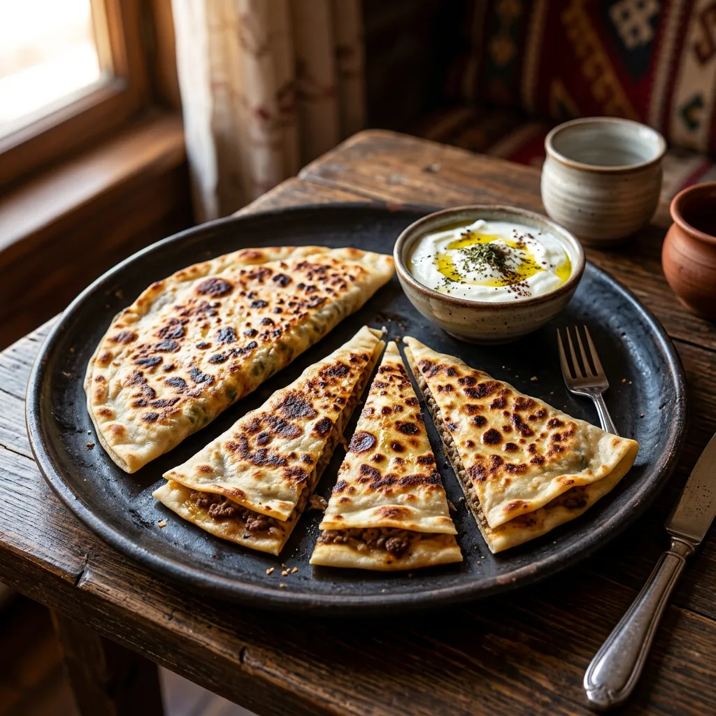 Minced lamb Gözleme